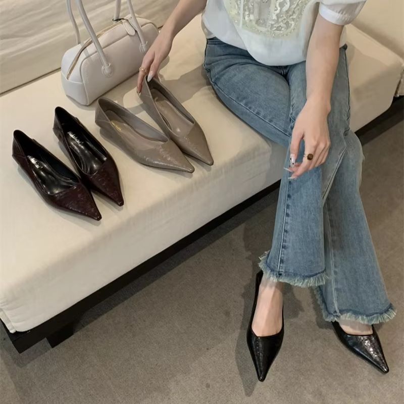 Kadın Yaz Sivri Burun Temel Ay - Women'S Work Fashion incelemesi ve fiyatı